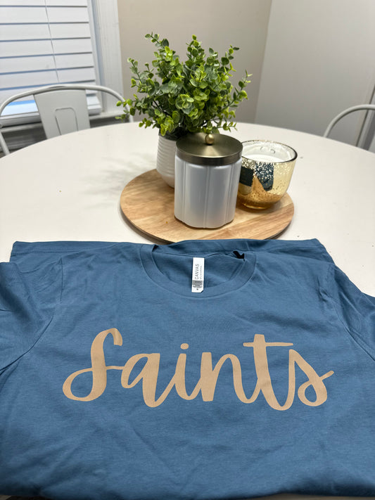 Saints Script Tee