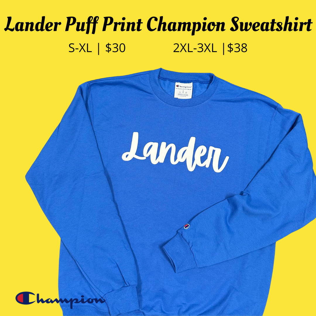 Lander Puff Print Champion Sweatshirt